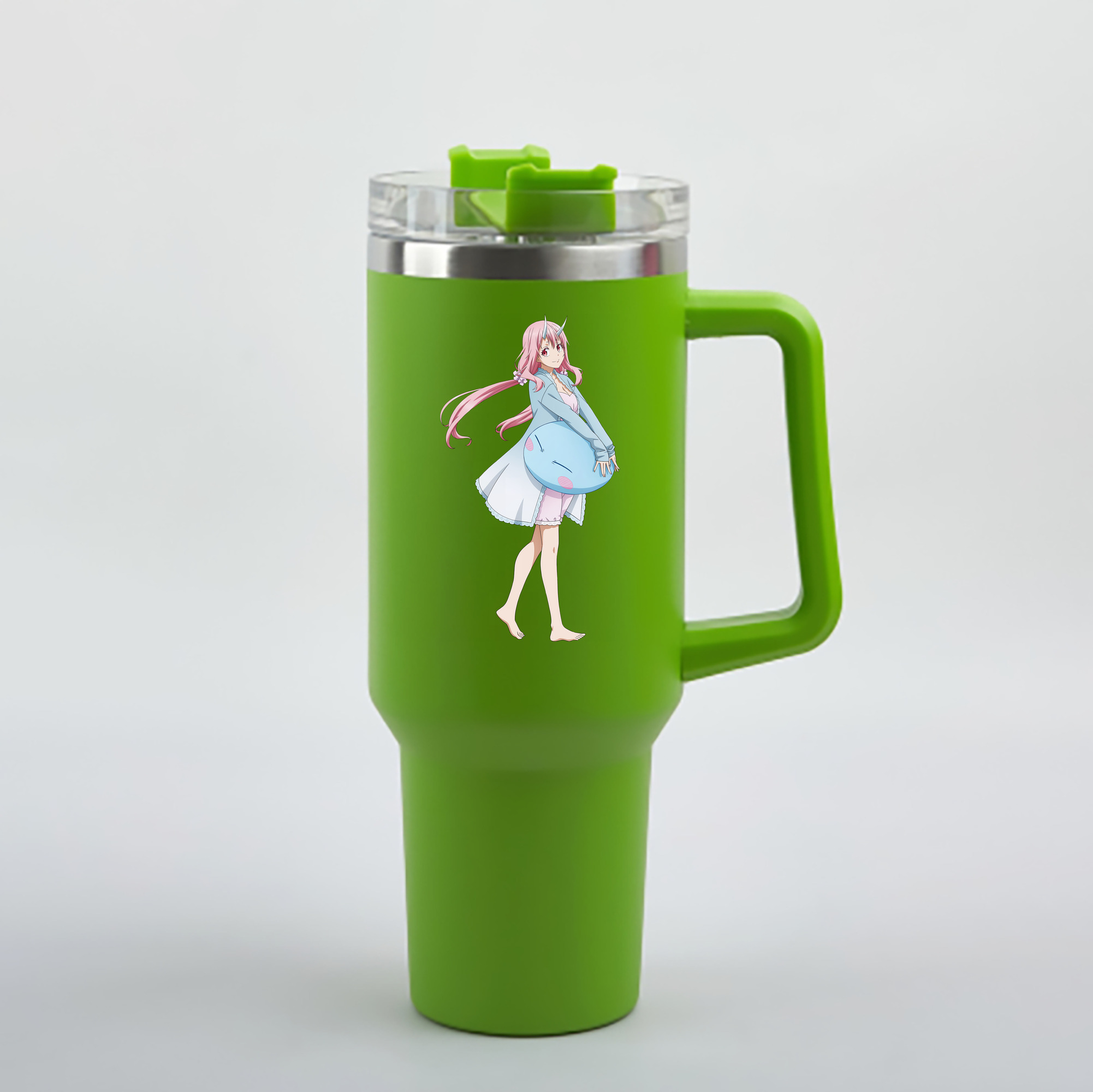 （画像用） 転スラ Regarding Reincarnated to Slime 1200mL車用タンブラー - クリスタルステッカー（プラスチックストロー付き）